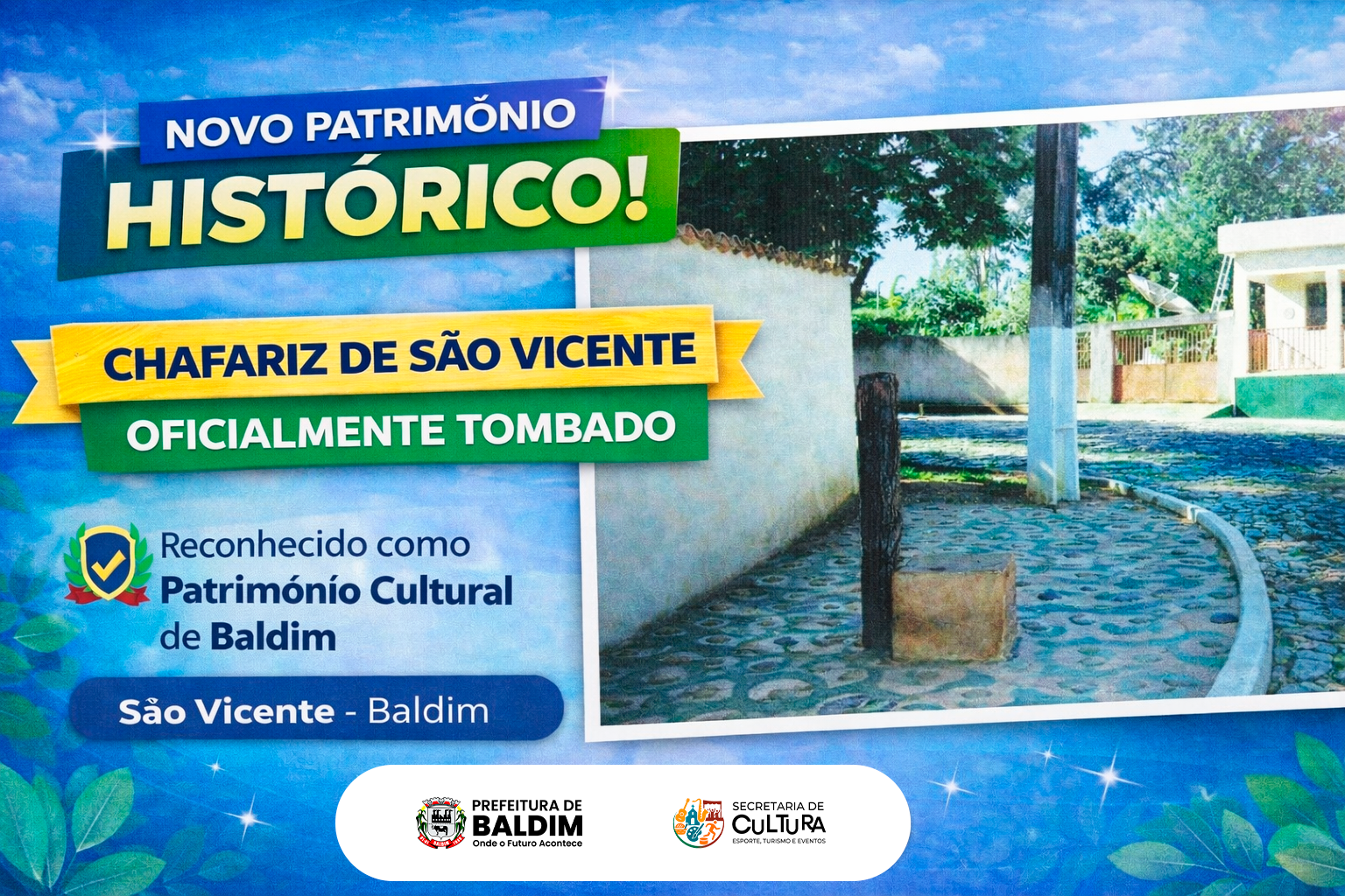 Chafariz de São Vicente é oficialmente tombado como Patrimônio Cultural de Baldim