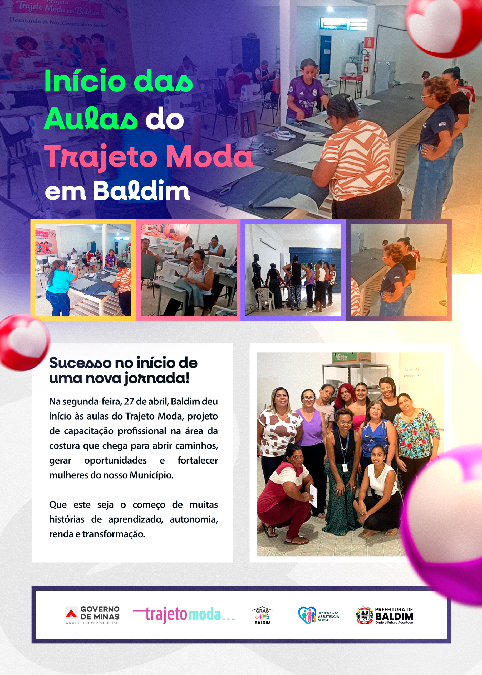 Sucesso no início de uma nova jornada!